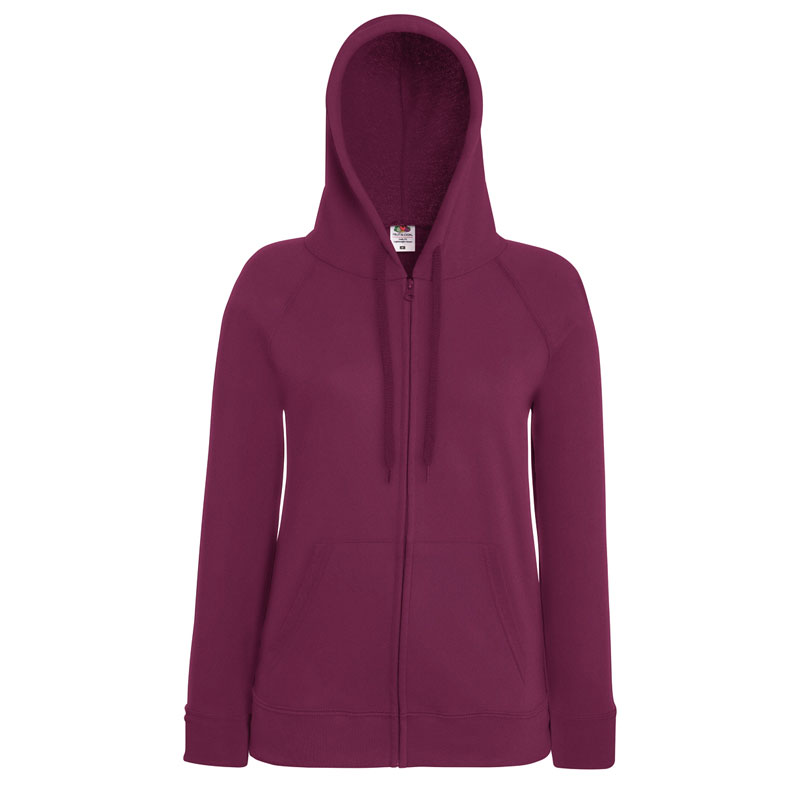 Lightweight Hooded Sweat Jacket Lady-Fit
