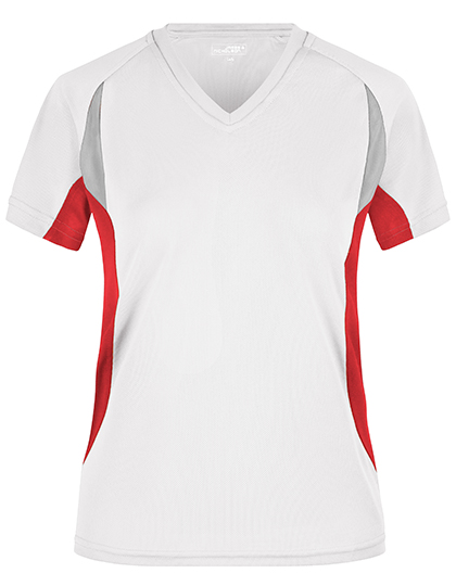Ladies´ Running-T in white/red