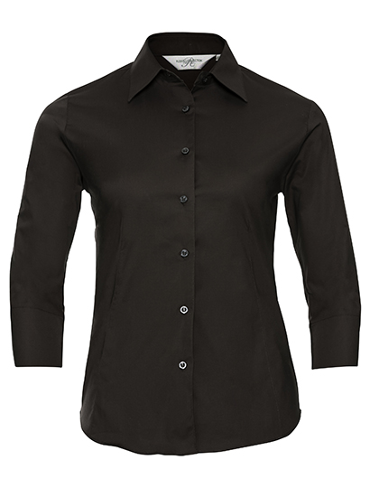 Körperbetonte Stretch Bluse mit 3/4 Arm